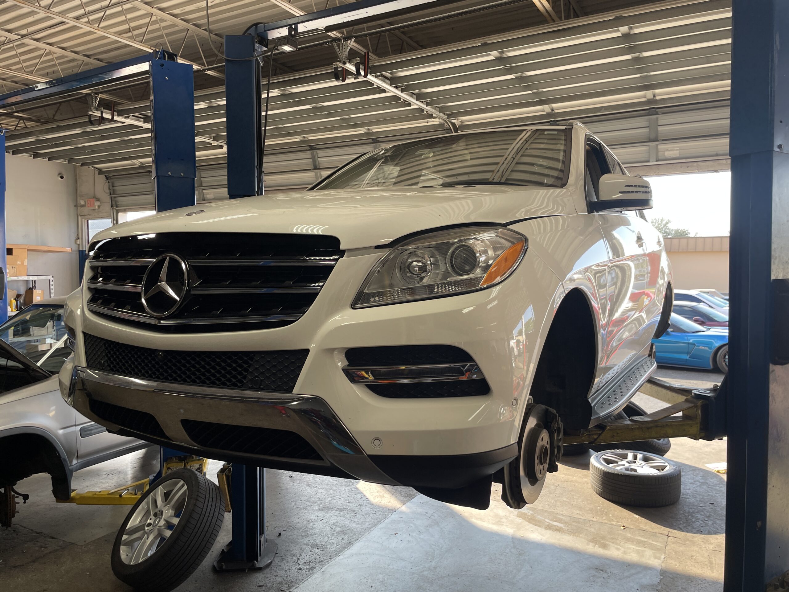 White Mercedes Automotive Service Repair Fort Myers