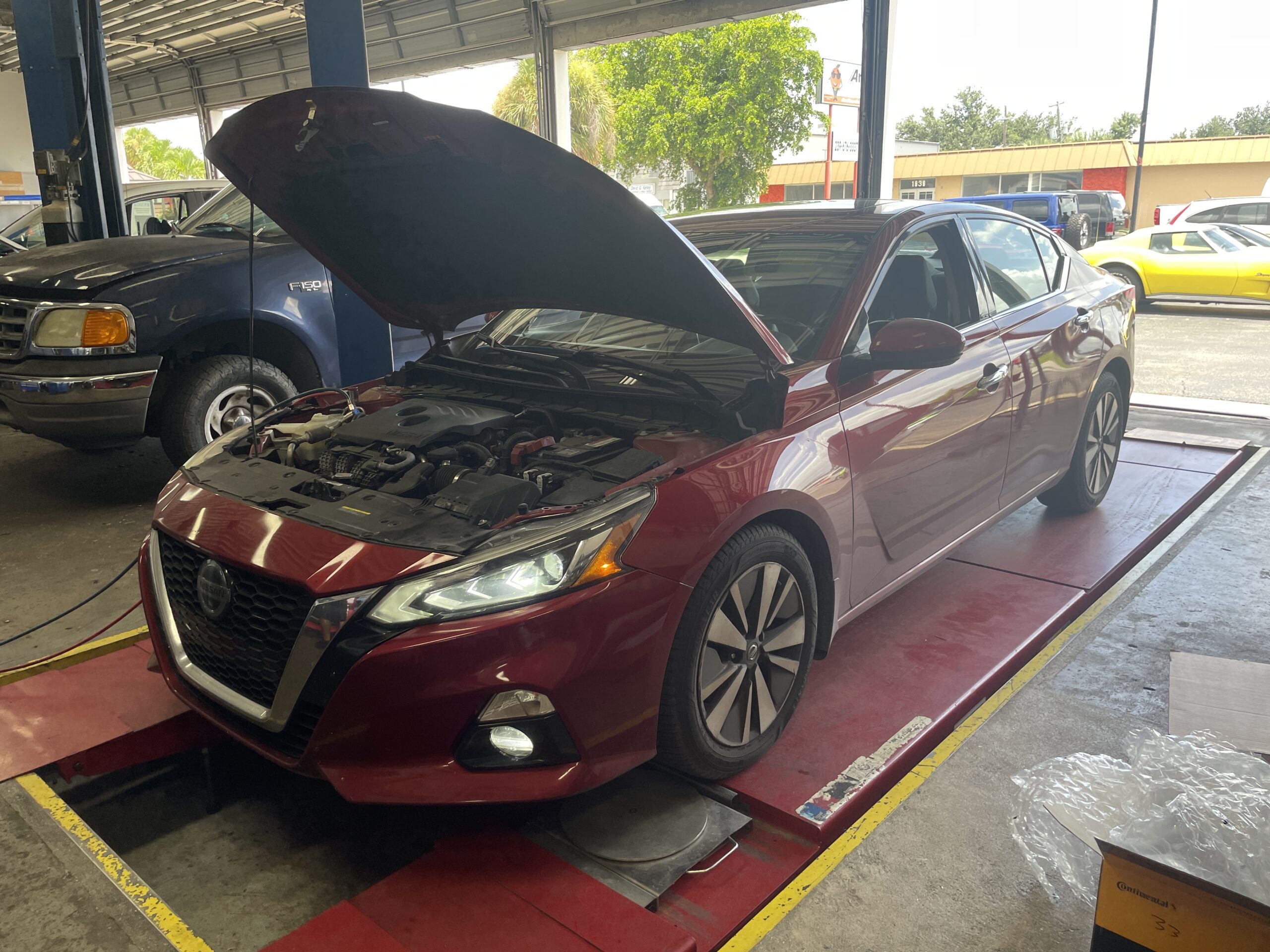 Red Nissan Automotive Service Repair Fort Myers